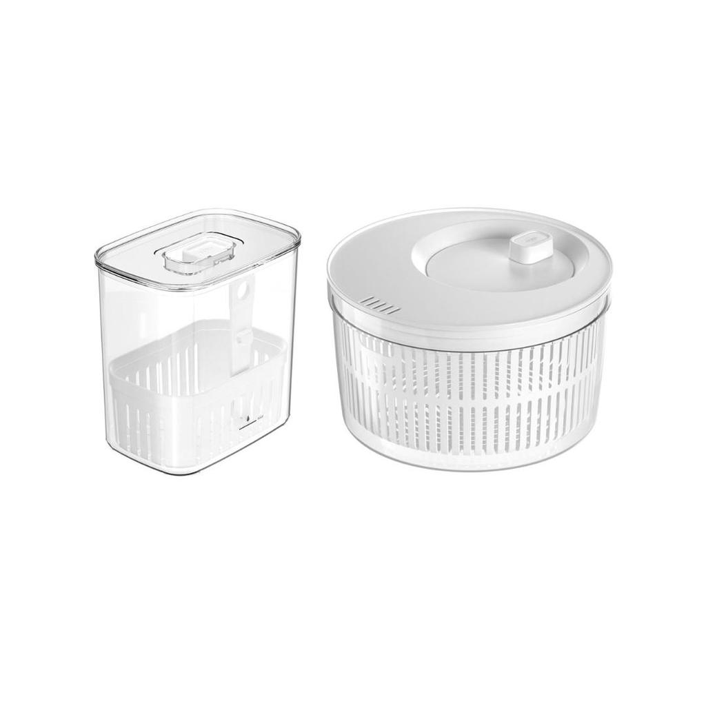 Kit Secador de Salada Organizador de temperos 1,5l Ou Linha Clear