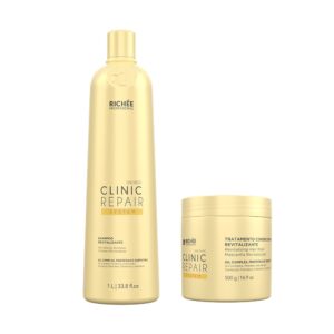 Kit Shampoo 1L e Máscara 500g Profissional Hidratação e Nutrição
