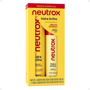 Kit Shampoo 300ml Condicionador 200ml Neutrox Hidra Brilho