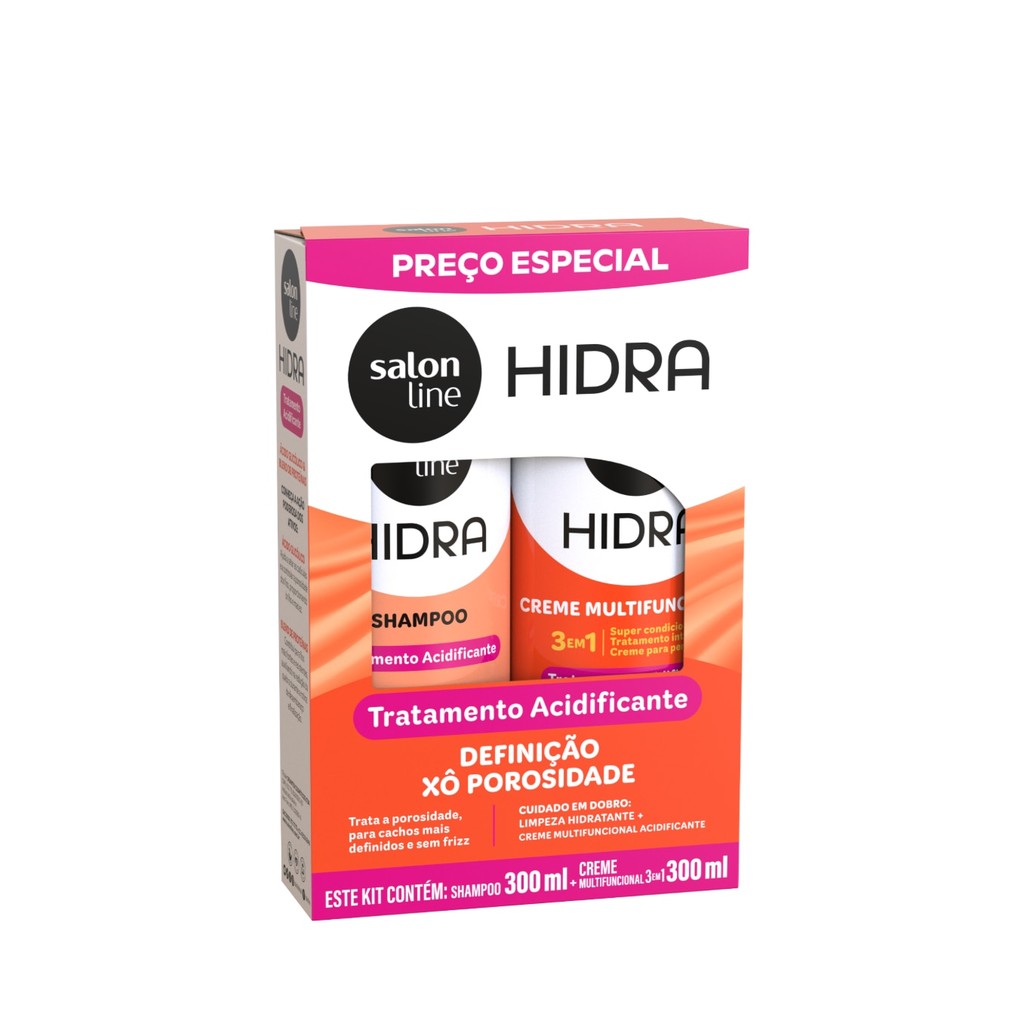 Kit Shampoo 300ml Creme Multifuncional 300ml Hidra Tratamento