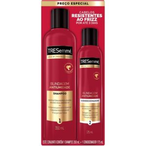 Kit Shampoo 350ml Condicionador 175ml Tresemmé Blindagem Antifrizz
