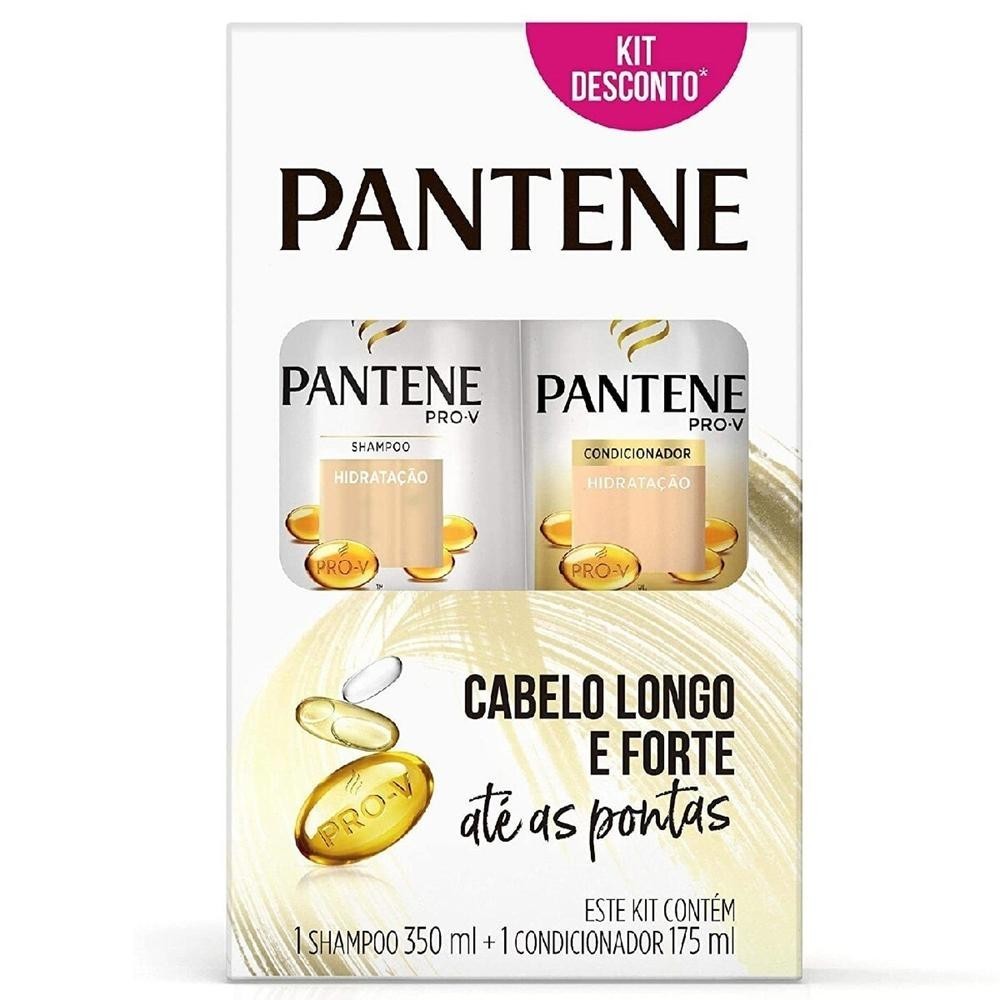 Kit Shampoo 350ml Condicionador Pantene Hidratacao 175ml
