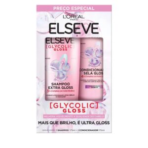 Kit Shampoo 375ml Cond 170ml Elseve Glycolic Gloss
