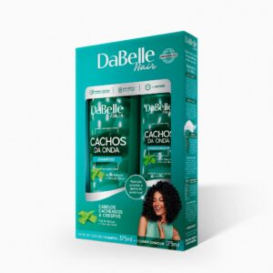 Kit Shampoo 375ml e Condicionador 175ml Cachos da Onda Dabelle Hair