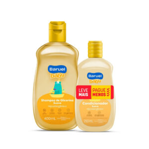 Kit Shampoo 400ml Condicionador 210ml Baruel Baby Suave