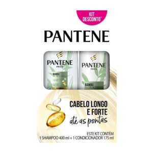 Kit Shampoo 400ml Condicionador Pantene Pro-V Bambu 175ml