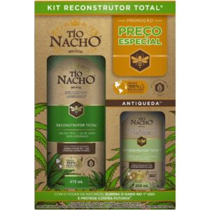 Kit Shampoo 415ml Condicionador 200ml Tío Nacho Reconstrutor