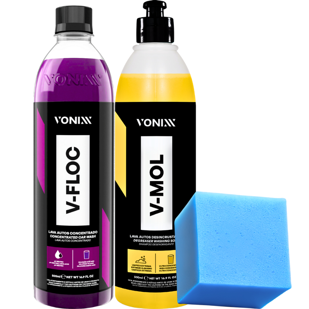 Kit Shampoo Automotivo Sujeira Pesada 500ML Vonixx — Cabelos
