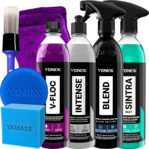 Kit Shampoo Automotivo V-Floc Cera Blend Black Sintra Fast Intense
