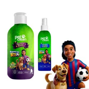 Kit Shampoo Cães 5 1 500ml Perfume 120ml Pet Clean