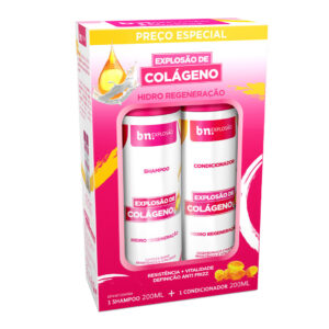 Kit Shampoo Condicionador bn.Cachos Explosão de Colágeno bn.Cachos