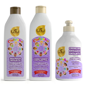 Kit Shampoo Condicionador e Creme de Pentear infantil Suavidade Gota