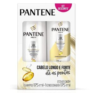 Kit Shampoo Condicionador Pantene Liso Extremo 175ml