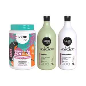 Kit Shampoo Condicionador Ultra Cachos Creme Definição Máxima 1kg