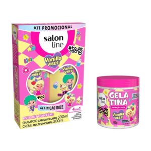 Kit Shampoo Creme Multifuncional e Gelatina #todecacho Kids Vanilla