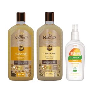 Kit Shampoo E Condicionador Clareador 415ML Sun IN Capilar