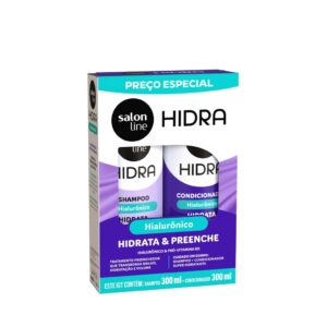 Kit Shampoo e Condicionador Hidra Hialurônico Salon Line 300ml