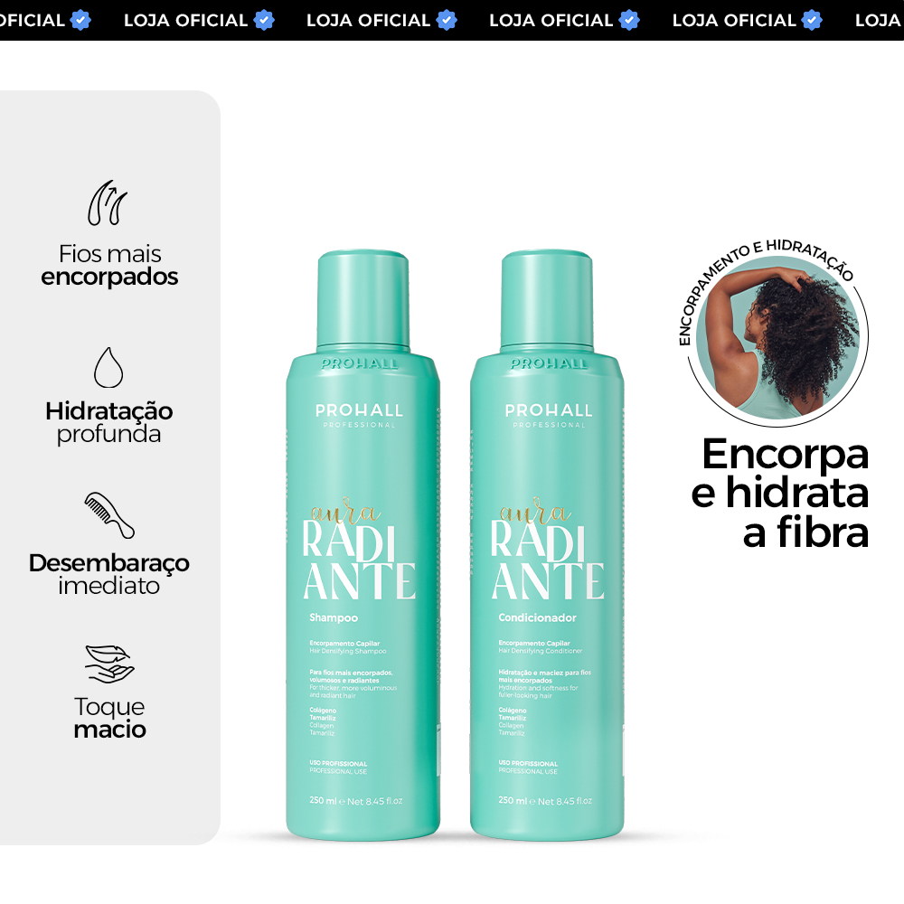 Kit Shampoo e Condicionador Limpeza Profunda Hidratação e