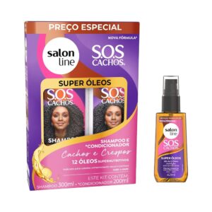 Kit Shampoo e Condicionador Óleo Sos Cachos Super Óleos