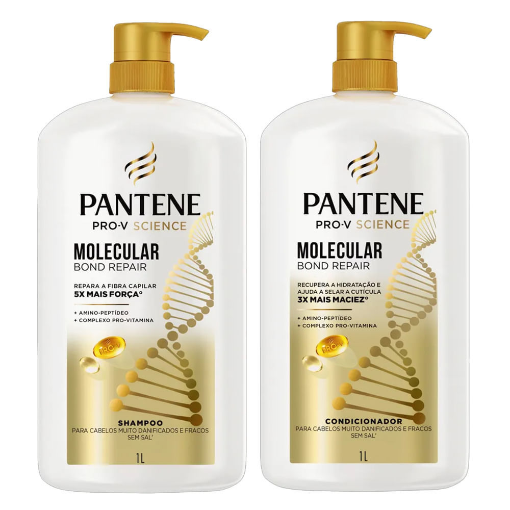 Kit Shampoo e Condicionador Pantene Pro-V Science Molecular Bond — Cabelos