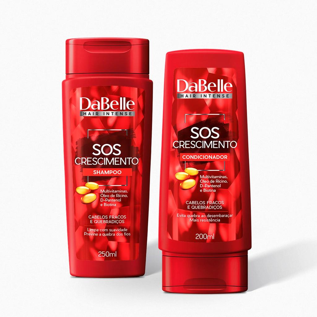 Kit Shampoo e Condicionador Sos Crescimento Dabelle Hair