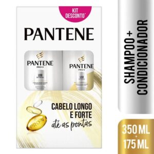Kit Shampoo Pantene Liso Extremo 350ml Condicionador 175ml