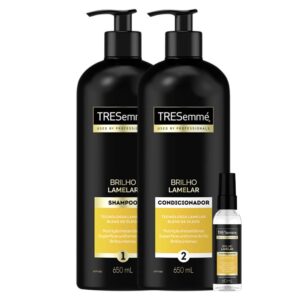 Kit Shampoo Tresemmé Brilho Lamelar 650ml Condicionador Tresemmé