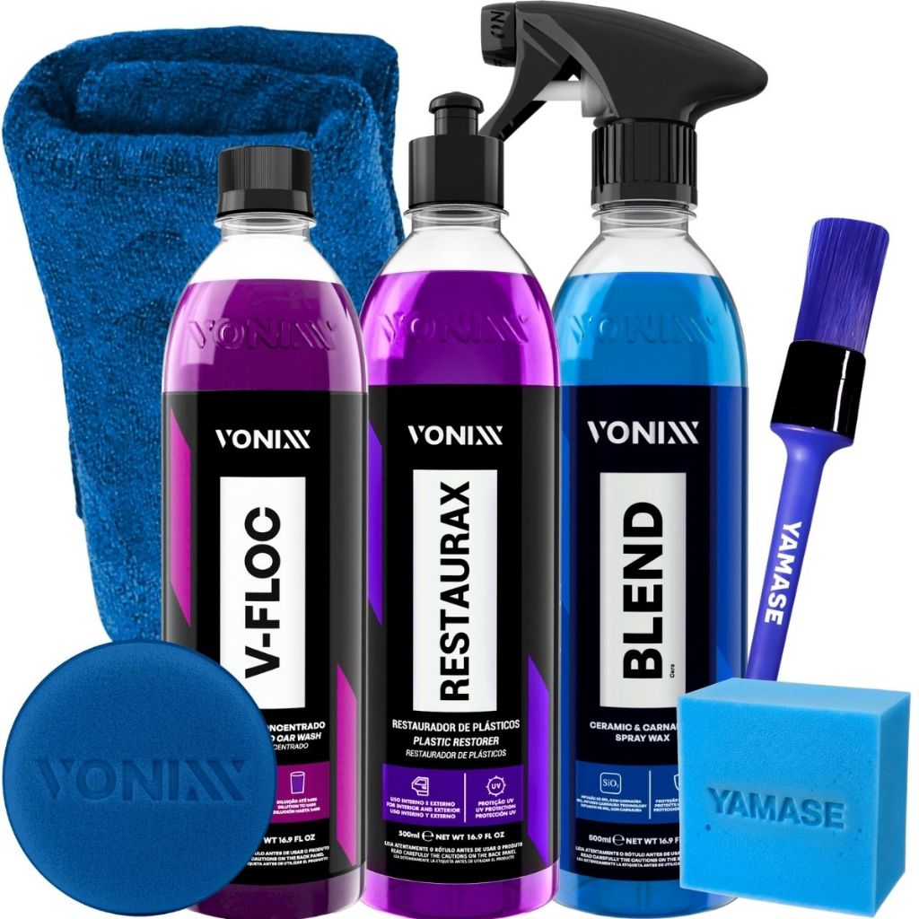 Kit Shampoo V-Floc Cera Blend Spray Vitrificadora Restaurax Vonixx