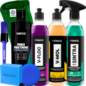 Kit Shampoo V-Floc V-Mol Limpador Sintra Fast Vonixx Pretinho Vintex
