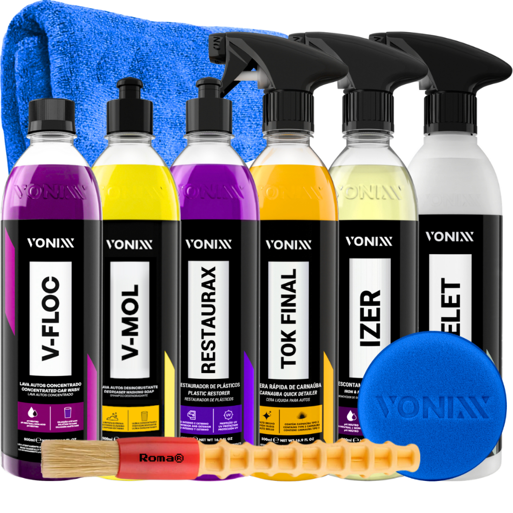 Kit Shampoo V-Mol Desincrustante V-Floc Cera Tok Final Restaurax — Cabelos