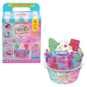 Kit Slime de Sorvete Slimy Gelateria Sorvete de Rolo Morango