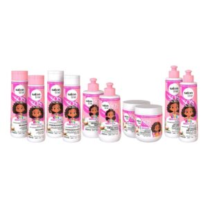 Kit Sos Kids 2 Shampoo 2 Condicionador 2 Máscara 2 Ativador 2 Creme