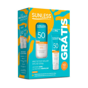Kit Sunless Protetor Solar Toque Seco 200g Protetor Solar Toque Seco
