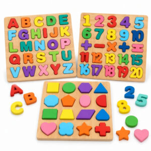Kit Tabuleiro Madeira Montessori Brinquedos Alfabetização Letras