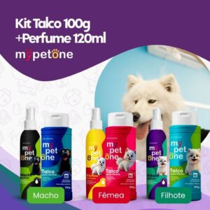 Kit Talco Higiênico 100g e Perfume Colônia 120 ml Limpeza Sem Enxágue
