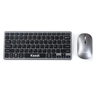 Kit Teclado E Mouse Bluetooth Wireless Slim 1000dpi iPad Android Ios — Informática