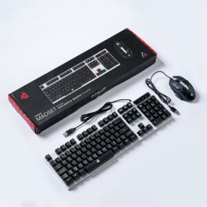 Kit Teclado e Mouse Gamer Iluminação LED USB Knup