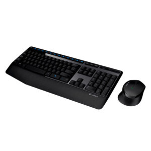 Kit Teclado e Mouse Logitech Confort, Membrana, Sem Fio, ABNT2