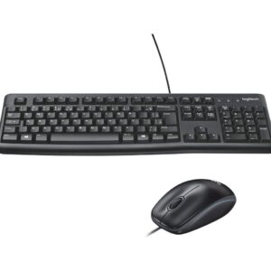 Kit Teclado e Mouse Logitech USB Preto