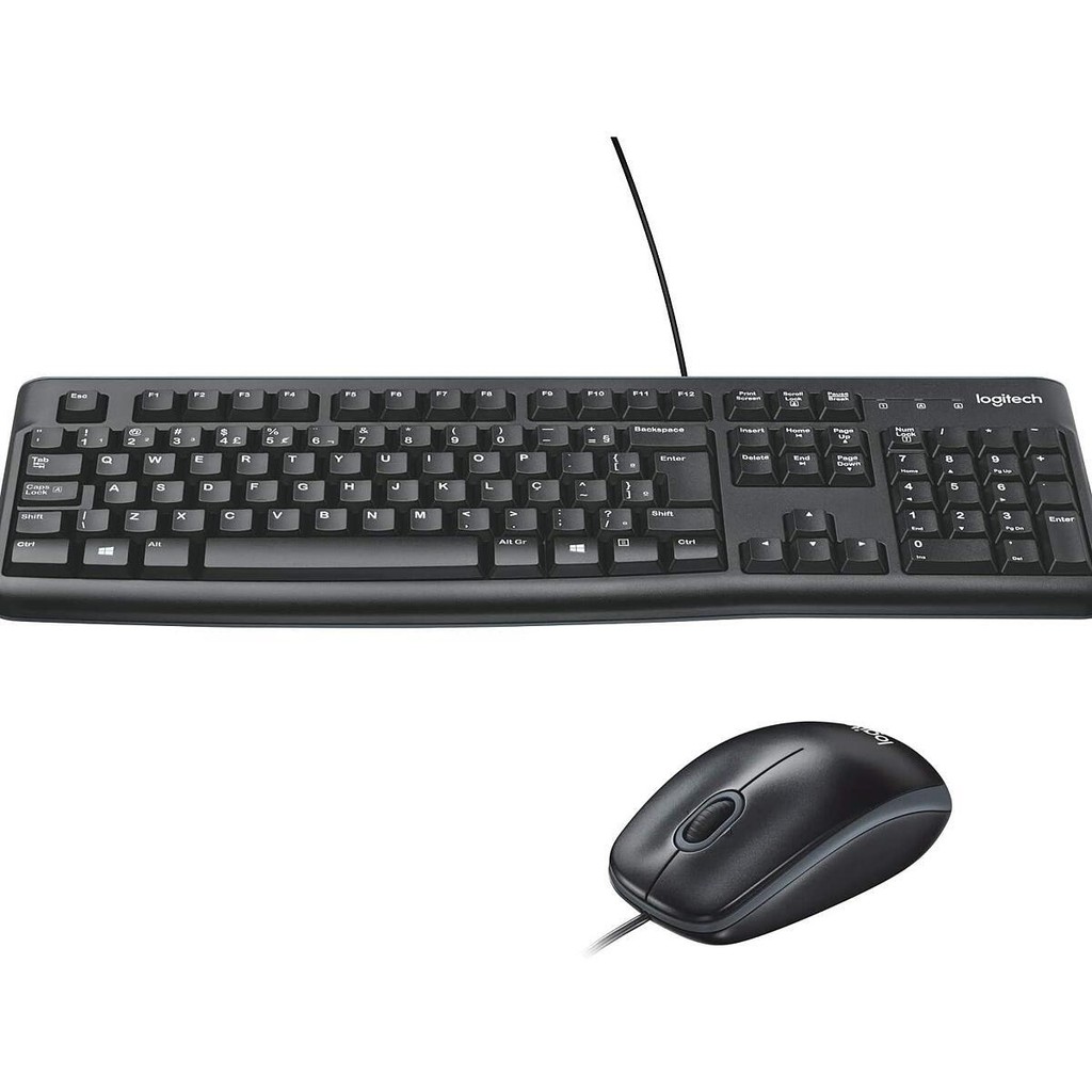 Kit Teclado e Mouse Logitech USB Preto — Informática