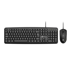 Kit Teclado e Mouse R8 1901, USB, ABNT2, Preto
