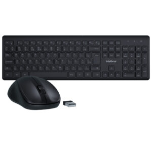 Kit Teclado e Mouse sem Fio Intelbras Clique Silencioso