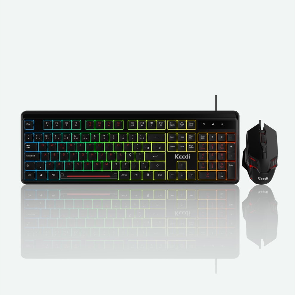 Kit Teclado Mouse Gamer Membrana LED USB — Informática