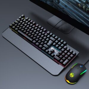 Kit Teclado Mouse Mecânico RGB Switch Blue