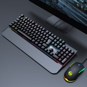 Kit Teclado Mouse Mecânico RGB Switch Blue