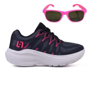 Kit Tênis Infantil Casual Meninas Escolar Basico Confortavel Oculos