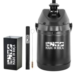 Kit Tereré Copo Bomba Garrafa Térmica Preto 2.5l Modelos