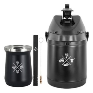 Kit Tereré Garrafa Térmica 2.5l Copo 236ml Veterinária