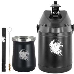 Kit Tereré Garrafa Térmica 2.5l Copo Termico 236ml Aguia