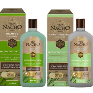 Kit Tio Nacho Shampoo Condicionador Reconstrutor 415mL